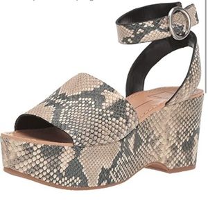 Dolce Vita Lesly snake print platform sandals, 7